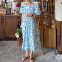 Carregar imagem no visualizador da galeria, Vestidos Maternidade Linha Solta, Manga Curta, Roupas para Mulheres Grávidas, Vestido Floral