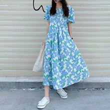 Carregar imagem no visualizador da galeria, Vestidos Maternidade Linha Solta, Manga Curta, Roupas para Mulheres Grávidas, Vestido Floral