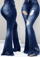 Carregar imagem no visualizador da galeria, Calças Jeans Feminino 2026: Moda Brancas Desgastadas, Cintura Alta, Efeito Emagrecedor