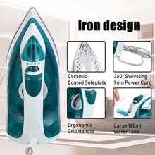 Carregar imagem no visualizador da galeria, Ferro elétrico portátil mini, vaporizador de roupas ajustável, base de cerâmica