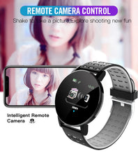 Carregar imagem no visualizador da galeria, Relógio Inteligente com Bluetooth, Fitness Esportivo com Rastreador, Pressão Arterial