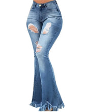 Carregar imagem no visualizador da galeria, Calças Jeans Feminino 2026: Moda Brancas Desgastadas, Cintura Alta, Efeito Emagrecedor