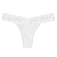 Carregar imagem no visualizador da galeria, Calcinha Feminina Renda Floral, Cintura Baixa Respirável, Sólida e Transparente