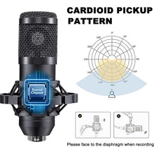 Carregar imagem no visualizador da galeria, kit de Microfone para Gravação em Estúdios, nas Cores Gold e Black