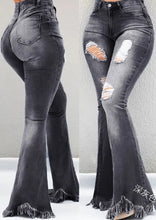 Carregar imagem no visualizador da galeria, Calças Jeans Feminino 2026: Moda Brancas Desgastadas, Cintura Alta, Efeito Emagrecedor