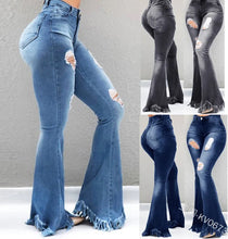 Carregar imagem no visualizador da galeria, Calças Jeans Feminino 2026: Moda Brancas Desgastadas, Cintura Alta, Efeito Emagrecedor