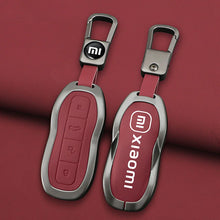 Carregar imagem no visualizador da galeria, Capa de Proteção para Chave de Carro em Liga de Zinco e Couro, para Xiaomi SU7m