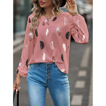 Carregar imagem no visualizador da galeria, Blusas Camisas Para Mulheres Elegantes, Manga Longa, Padrão Estampado