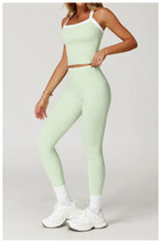 Carregar imagem no visualizador da galeria, Conjunto de Yoga Nu Sentimento, Roupas de Ginásio Push Up Fitness, Conjuntos Sportwear Leggings