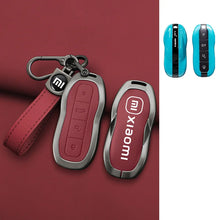 Carregar imagem no visualizador da galeria, Capa de Proteção para Chave de Carro em Liga de Zinco e Couro, para Xiaomi SU7m