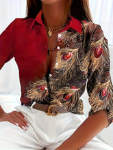 Carregar imagem no visualizador da galeria, Blusa e Camisas Feminina uso Casual, Moda Elegante Outono e Inverno