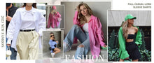 Carregar imagem no visualizador da galeria, Blusa e Camisas Feminina uso Casual, Moda Elegante Outono e Inverno