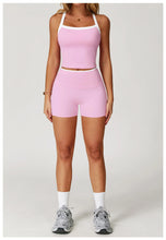 Carregar imagem no visualizador da galeria, Conjunto de Yoga Nu Sentimento, Roupas de Ginásio Push Up Fitness, Conjuntos Sportwear Leggings