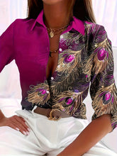 Carregar imagem no visualizador da galeria, Blusa e Camisas Feminina uso Casual, Moda Elegante Outono e Inverno