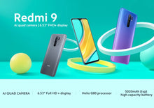 Carregar imagem no visualizador da galeria, Smartphone Xiaomi Redmi 9 original 4GB 64GB/ 4GB 128GB, Bateria de 5020 mAh Tela de 6.53''
