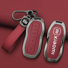 Carregar imagem no visualizador da galeria, Capa de Proteção para Chave de Carro em Liga de Zinco e Couro, para Xiaomi SU7m