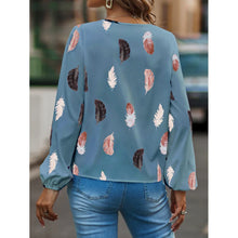 Carregar imagem no visualizador da galeria, Blusas Camisas Para Mulheres Elegantes, Manga Longa, Padrão Estampado