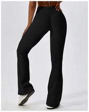 Carregar imagem no visualizador da galeria, Calças de Yoga Cintura Alta, Leggings Flare, Pernas Largas, Treino Fitness, Esportes, Dança Latina