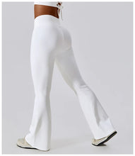 Carregar imagem no visualizador da galeria, Calças de Yoga Cintura Alta, Leggings Flare, Pernas Largas, Treino Fitness, Esportes, Dança Latina
