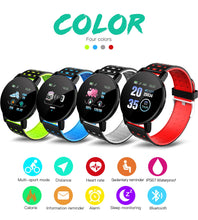 Carregar imagem no visualizador da galeria, Relógio Inteligente com Bluetooth, Fitness Esportivo com Rastreador, Pressão Arterial
