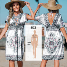 Carregar imagem no visualizador da galeria, Vestido Saída de Praia, Piscina e Férias. Feito em Crochê, Acabamento com Franjas  Branca
