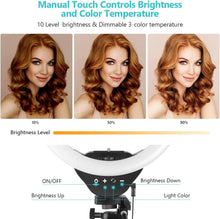 Carregar imagem no visualizador da galeria, Anel de Luz Led, Kit Completo Ring Light Com Tripé Universal de  2.1 Metros
