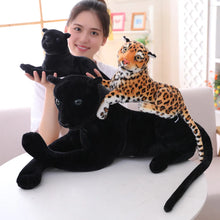 Carregar imagem no visualizador da galeria, Animal Selvagem de Pelúcia, Pantera Negra e Leopardo, Brinquedo Macio Decorativo
