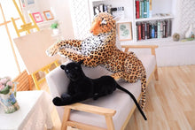 Carregar imagem no visualizador da galeria, Animal Selvagem de Pelúcia, Pantera Negra e Leopardo, Brinquedo Macio Decorativo
