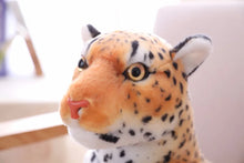 Carregar imagem no visualizador da galeria, Animal Selvagem de Pelúcia, Pantera Negra e Leopardo, Brinquedo Macio Decorativo
