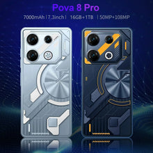 Carregar imagem no visualizador da galeria, Smartphone 5G, Tela 7,3&quot; HD 22G+2TB, Dual SIM 50+108MP, Bateria 7000mAh
