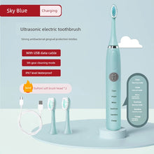 Carregar imagem no visualizador da galeria, Escova de Dentes Elétrica Automática, Bateria Recarregável, Pelos Macio, para Crianças
