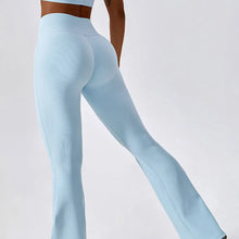 Carregar imagem no visualizador da galeria, Calças de Yoga Cintura Alta, Leggings Flare, Pernas Largas, Treino Fitness, Esportes, Dança Latina
