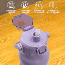 Carregar imagem no visualizador da galeria, Garrafa Térmica Duplo Vácuo, Aço Inoxidável, Grande Capacidade
