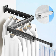 Carregar imagem no visualizador da galeria, Cabide de parede, varal retrátil para secar roupas em ambientes internos
