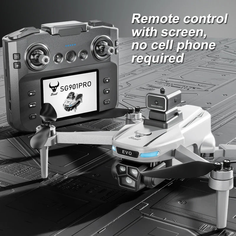 Drone Profissional Vídeo 4k, 5.9 Polegadas, Tela Grande e Controle Remoto