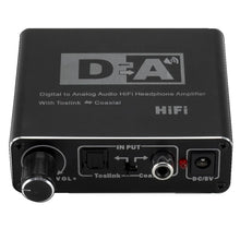 Carregar imagem no visualizador da galeria, Conversor de Áudio Digital para Analógico, Saídas de Áudio RCA, Entrada Coaxial Óptica
