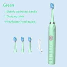 Carregar imagem no visualizador da galeria, Escovas de Dentes Elétrica Sônica, Limpeza Profunda, com Carregador USB

