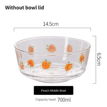 Carregar imagem no visualizador da galeria, Vasílhas de Vidro de Calor, Tigelas de Salada de Frutas, lsolamento lnstantâneo
