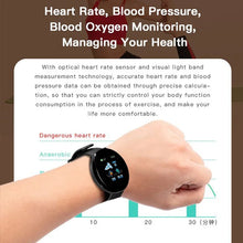 Carregar imagem no visualizador da galeria, Relógio Inteligente, Monitor de Frequência Cardíaca, Rastreador Fitness, Android IOS

