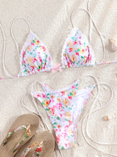 Carregar imagem no visualizador da galeria, Biquinis duas Peças Impressão beachwear, Feminino Push Up Maiô, Conjunto de Banho
