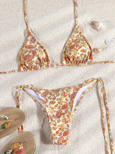 Carregar imagem no visualizador da galeria, Biquinis duas Peças Impressão beachwear, Feminino Push Up Maiô, Conjunto de Banho

