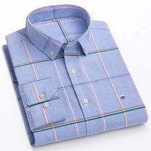 Carregar imagem no visualizador da galeria, Camisa Masculina 100% Algodão, Manga Comprida, Cores Lisa e Xadrez, Estampa Regular (gh)

