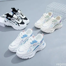 Carregar imagem no visualizador da galeria, Tênis Feminino Planos Plataforma, Sapatos Verdes Formadores casuais tênis grossos
