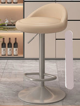 Carregar imagem no visualizador da galeria, Banqueta de Cozinha Minimalista Moderno, Banco de Pés Elevado, Encosto Ajustável
