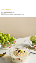 Carregar imagem no visualizador da galeria, Vasílhas de Vidro de Calor, Tigelas de Salada de Frutas, lsolamento lnstantâneo
