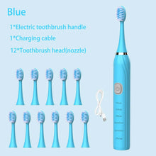 Carregar imagem no visualizador da galeria, Escovas de Dentes Elétrica Sônica, Limpeza Profunda, com Carregador USB
