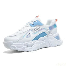 Carregar imagem no visualizador da galeria, Tênis Feminino Planos Plataforma, Sapatos Verdes Formadores casuais tênis grossos
