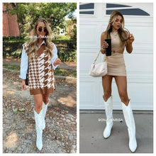 Carregar imagem no visualizador da galeria, Botas Altas Cowgirl Bordado Ocidental, Salto Grosso, Plataforma Plus Size 45
