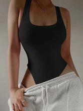 Carregar imagem no visualizador da galeria, Bodysuit de Malha sem Mangas, Verão Quente, Bodycon Fora do Ombro

