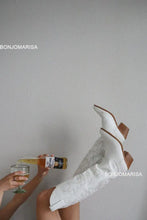 Carregar imagem no visualizador da galeria, Botas Altas Cowgirl Bordado Ocidental, Salto Grosso, Plataforma Plus Size 45
